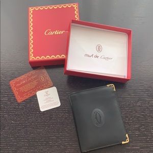 Cartier Leather Black Wallet